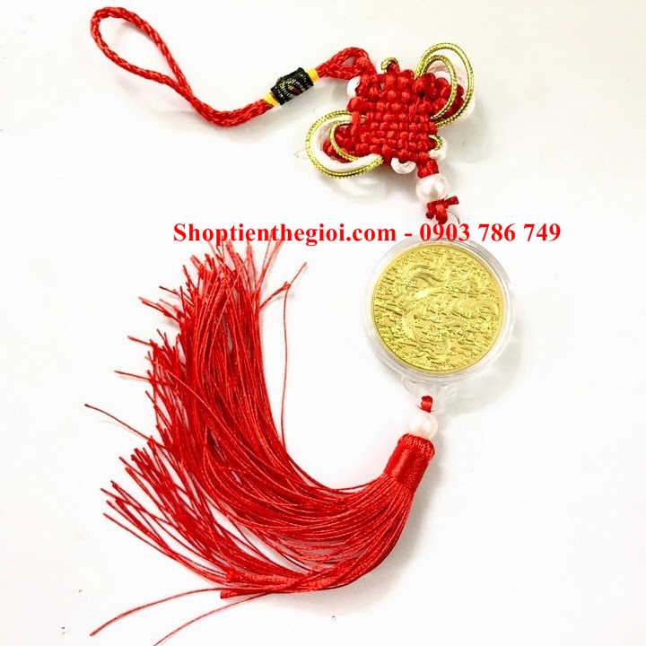 Dây Treo Xu Long Phụng Vàng - SP005195